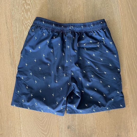 Mens 7” Mini Flamingo Swim Shorts - Picture 4 of 4